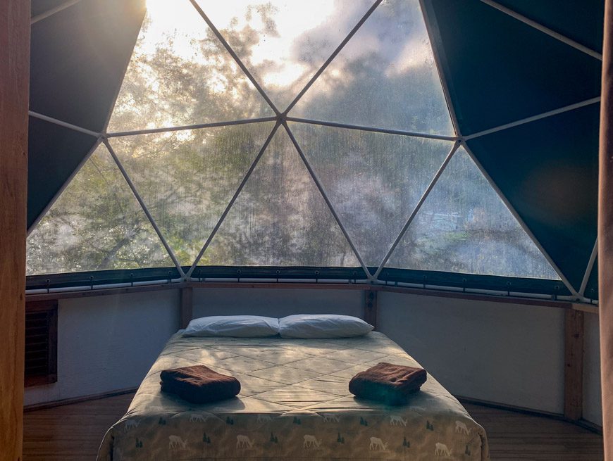 Inside a dome at Doe Bay Resort | CharlesCockburn.com