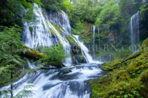 Waterfall in the Gifford Pinchot National Forest near Carson, Washington